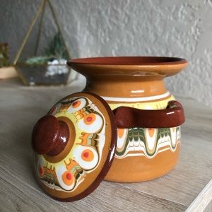 Vintage Handmade Ceramic Home Decor Container